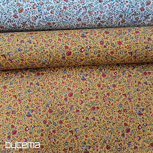 Tessuto di cotone giallo indiano