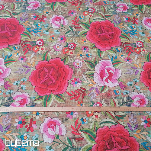 Tessuto decorativo Fiori Manila 280 cm