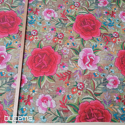 Tessuto decorativo Fiori Manila 280 cm