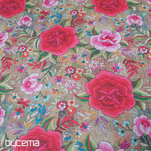 Tessuto decorativo Fiori Manila 280 cm
