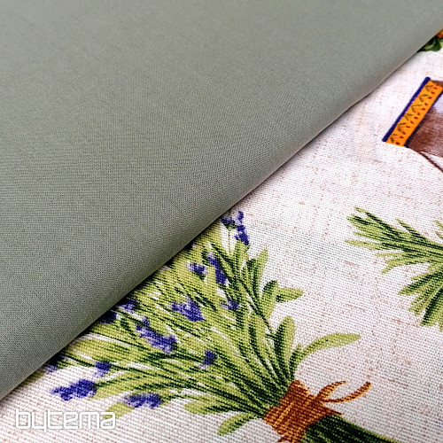 Tessuto di cotone UNI KHAKI