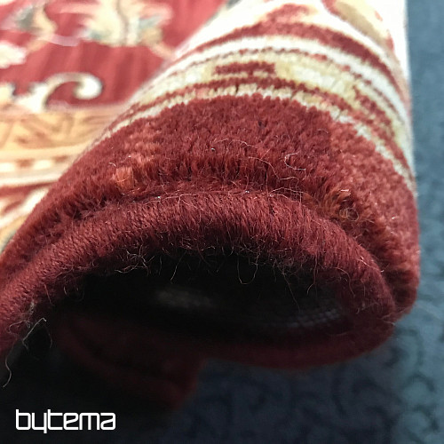 Lussuoso tappeto in lana PRAGA rosso / beige