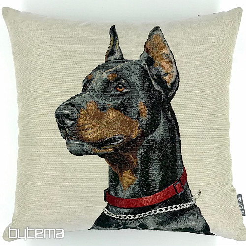 Federa per cuscino arazzo Doberman
