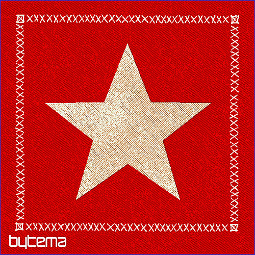 Fodera per cuscino arazzo RED STAR 1