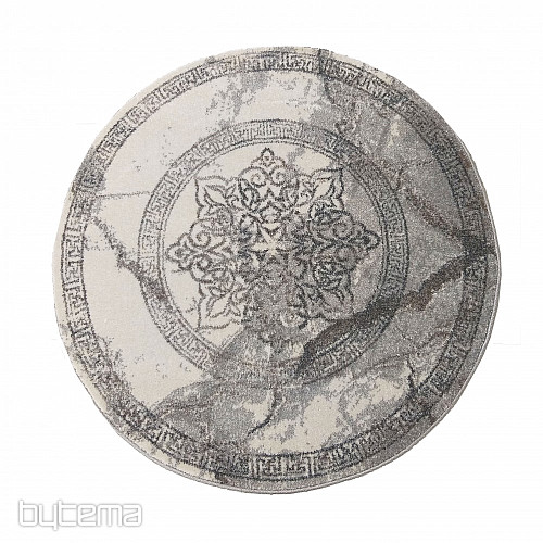 Tappeto moderno circolare VISTA BIANCO GRIGIO