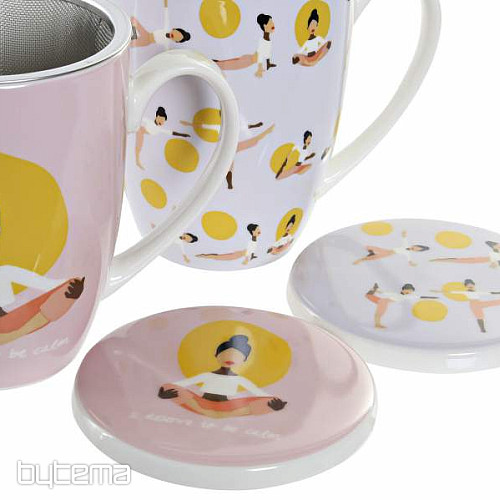 Set da tè con colino Joga 325 ml