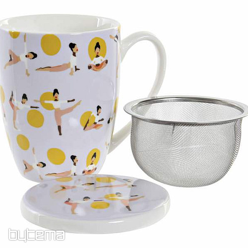 Set da tè con colino Joga 325 ml