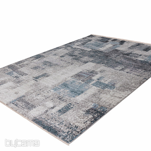 Tappeto moderno MEDELLIN 407 argento/blu