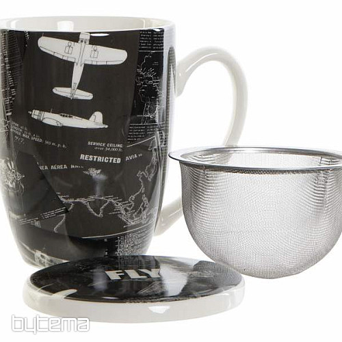 Set da tè aeronautico con filtro 300 ml