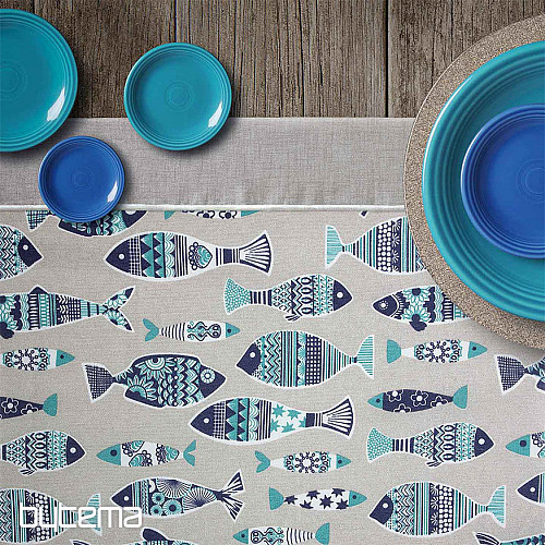 Tessuto decorativo natalizio FISH