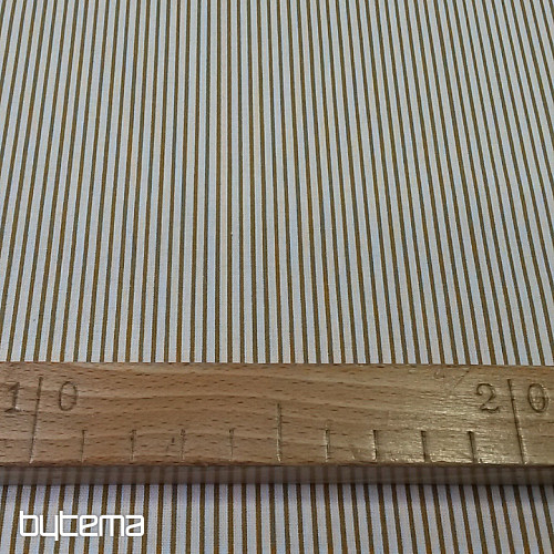 Tessuto di cotone STRIPE marrone
