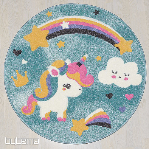 Tappeto per bambini PASTEL unicorno