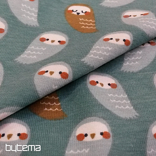 GUFO maglia di cotone turchese
