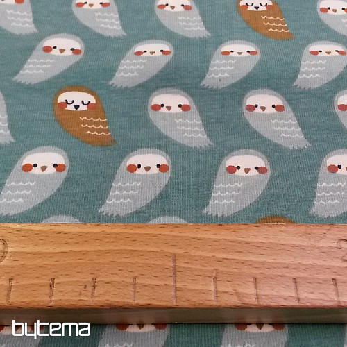 GUFO maglia di cotone turchese