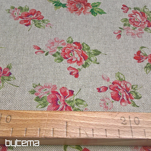 Tessuto decorativo MARTA fiori digitali