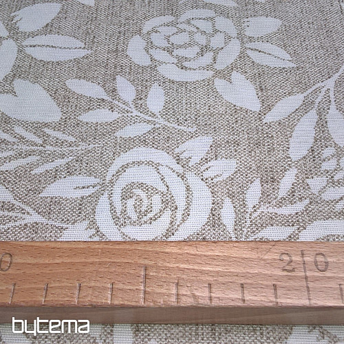Tessuto decorativo ROSA crema