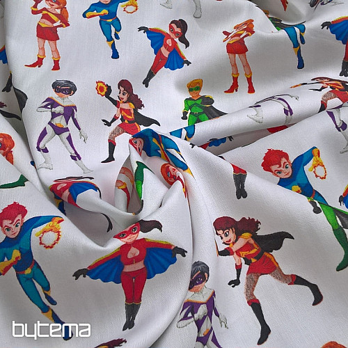 Raso di cotone per bambini ACTION HEROES digitale