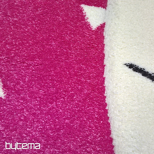 Tappeto per bambini PASTEL Bunny rosa