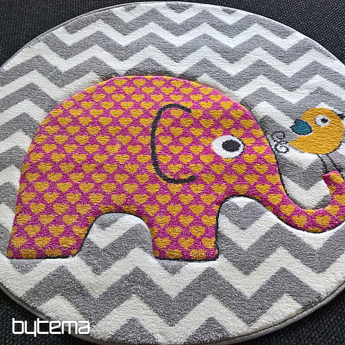 Tappeto per bambini PASTEL Elefanti