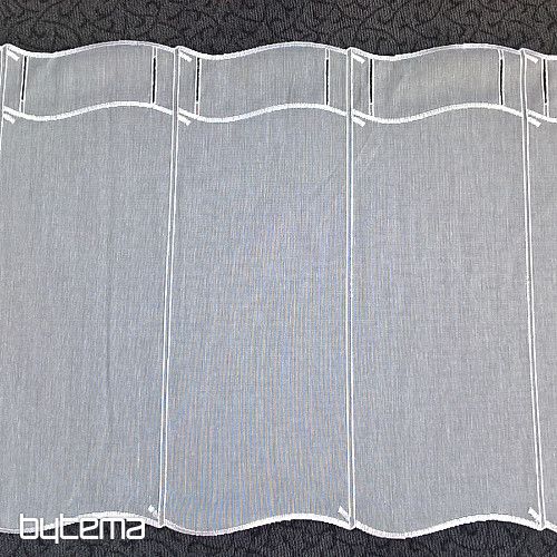 Tenda moderna ricamata per vetrata 11101 bianco