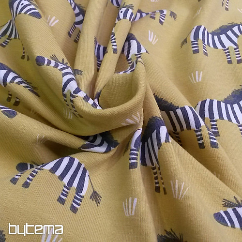 Maglia in cotone ZEBRA giallo-verde