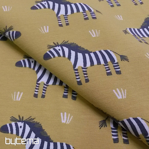 Maglia in cotone ZEBRA giallo-verde