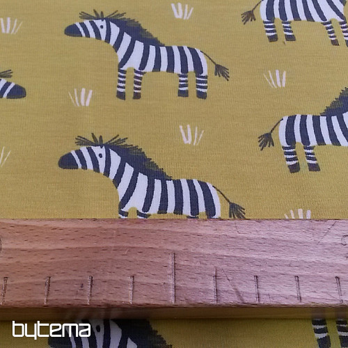 Maglia in cotone ZEBRA giallo-verde